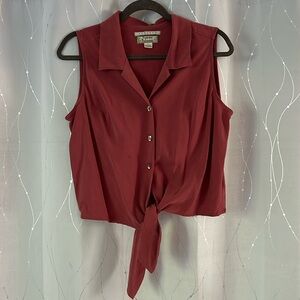 Vintage Tommy Bahama Sleeveless Collared Buttondown